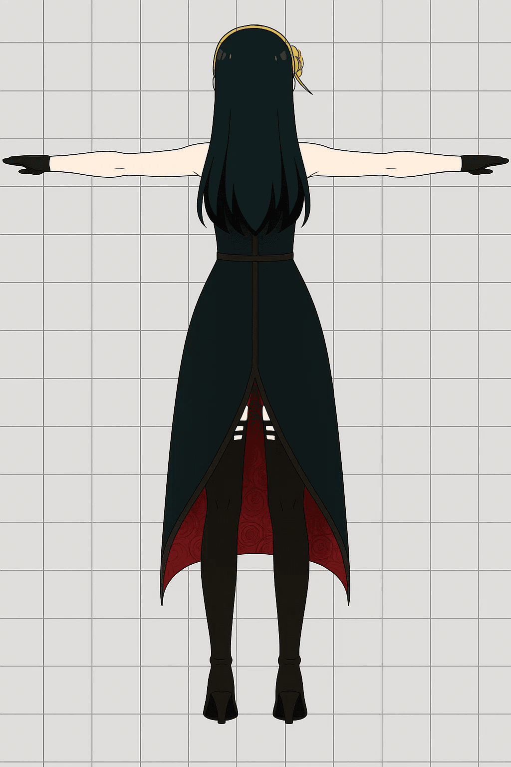 Generated Back T-Pose 6