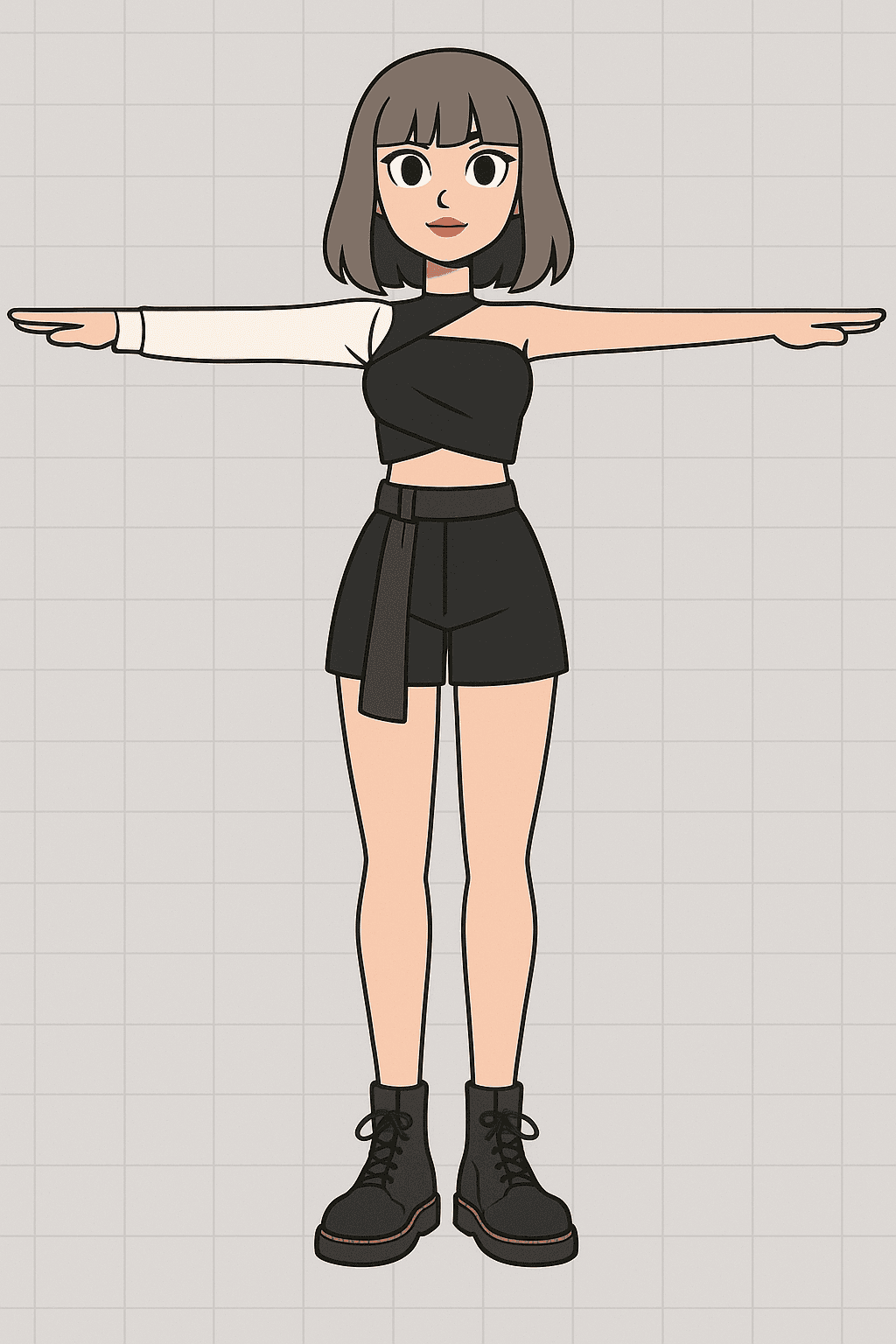 Model 1 Front T-Pose