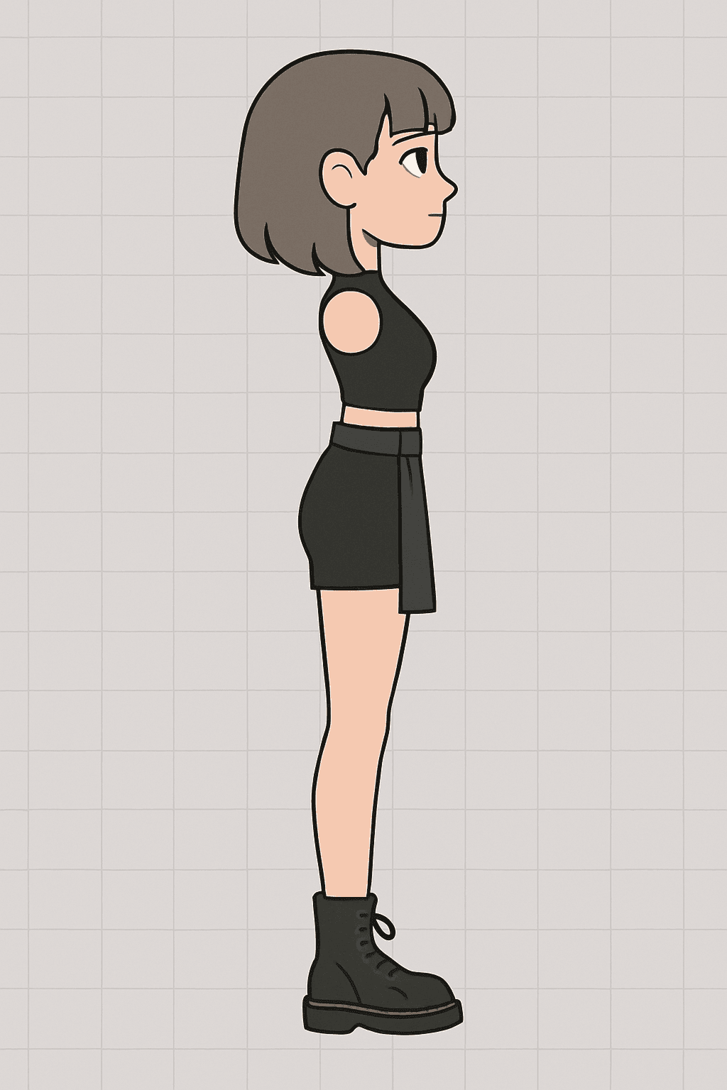 Model 1 Side T-Pose