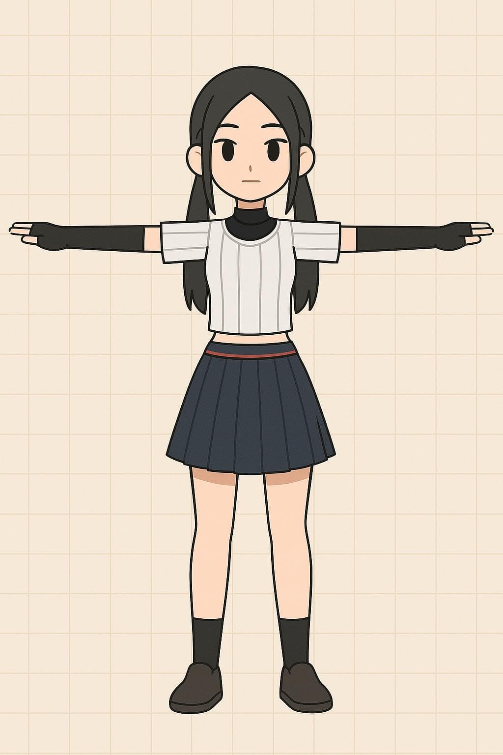 Generated Front T-Pose 3