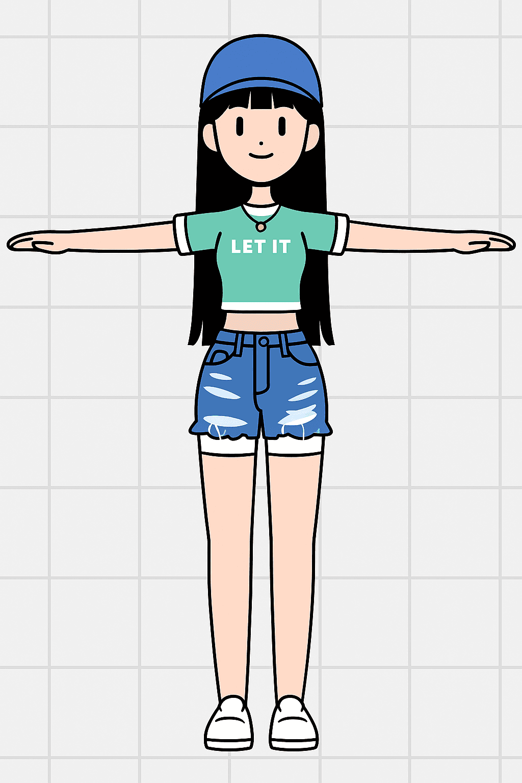Generated Front T-Pose 4